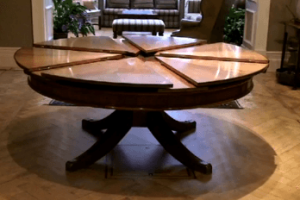 Fletcher Automated Capstan Table Expands To Become a Dining Table