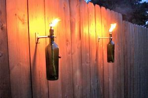 Wine Bottle Torches