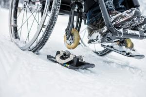 Wheelblades for Using Wheelchairs in Snow and Ice