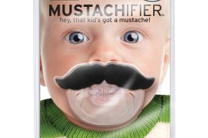 Mustache Pacifier Makes Your Baby a Man