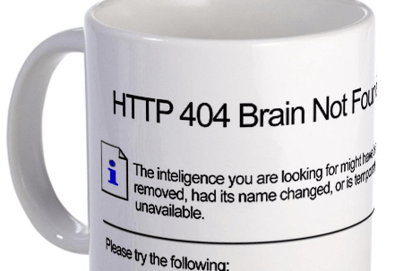 Geek 404 Error Mug