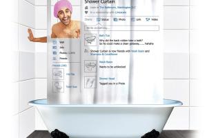 Facebook Shower Curtain