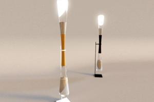 LED Hourglass Lamps Powered by Sand