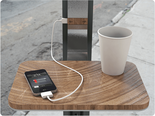 Street Charge: Solar Cellphone Chargers in NYC