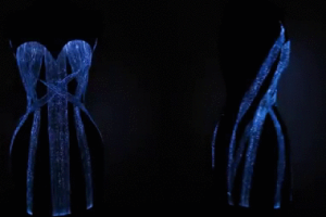 Fiber Optic Corset Dress Illuminates with Music