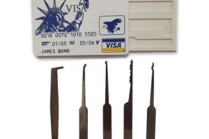 Credit Card Lockpick Set for 007 Wannabes