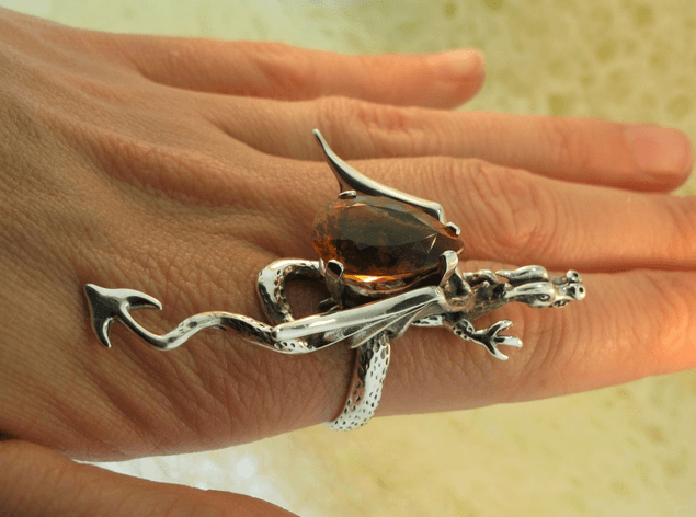 Sculpture Dragon Ring Will Be Your Finger Pet