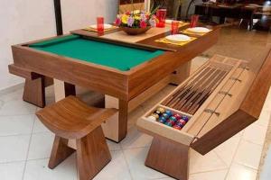 Dinner Pool Table: Food + Entertainment