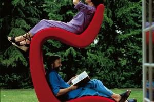 Two Level Seat by Verner Panton