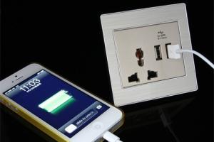 USB Charging Wall Outlet For Gadgets