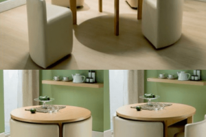 Round Dining Table & Chairs for Small Homes