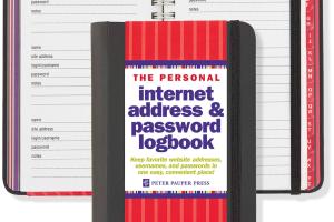 Internet Address & Password Log Book Keeps Your Secrets