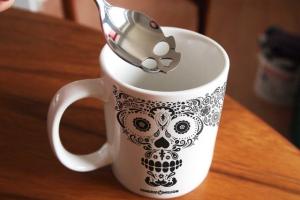 Sugar Skull Spoon Reminds You Sugar is Bad