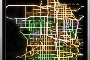 Neon Maps for Your Office