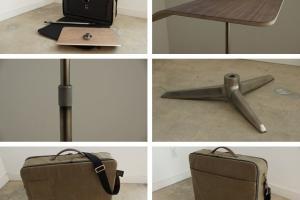 Plunk Desk: Portable Standing Desk That Fits In a Bag