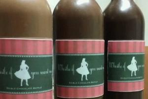 Edible Chocolate Wine Bottle