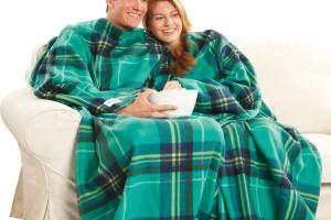 Snuggie Fleece Blanket with Sleeves