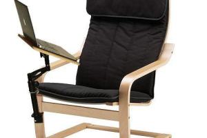 Laptop Chair with Adjustable Desk