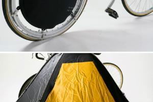 Travel Tent: Tire-Mounted Tent for Outdoors