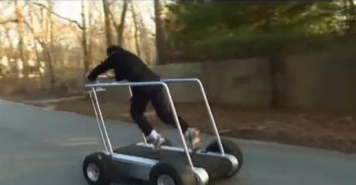 Treadmill outside on patio deals
