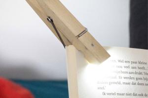 Clothespin Clip Light for Your Books