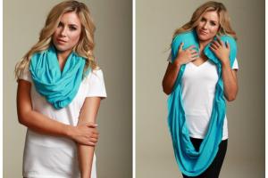 Sleeper Scarf with a Built-in Neck Pillow