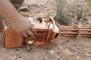 Functional .22 Cal Steampunk Gatling Gun