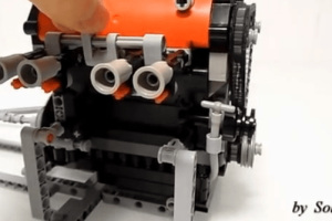Functional Small LEGO Toyota 4A-GE Engine