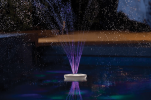 Floating Lighted Pool Fountain