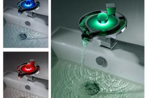 Fontana Color Changing LED Bathroom Sink Faucet