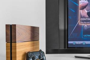 Wooden Cover for PlayStation 4