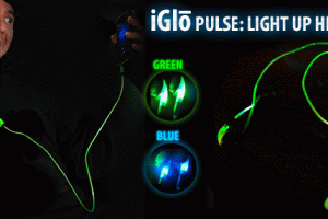 iGlo Pulse: Light Up Earphones