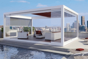 MELANO TP7000 Folding Awning Handles The Sun & Rain