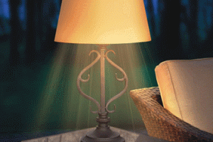 Solar Powered Patio Table Lamp