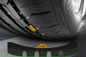 Tires with Built-in Sensors Track Tread Wear