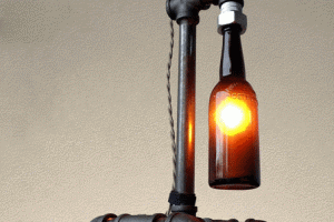 Brewmaster Amber: Lamp + Bottle