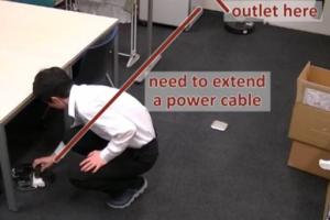 Power Feeding Robot Charges Batteries