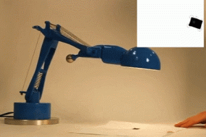 Gertie Robotic Desk Lamp Tracks Objects, Displays Emotions