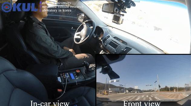 KUL Driverless Car with Traffic Sign, Vehicle Detection