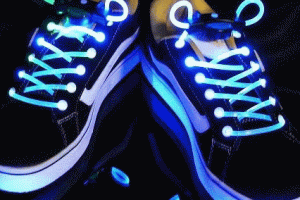 LED Shoelaces for Nighttime Walks