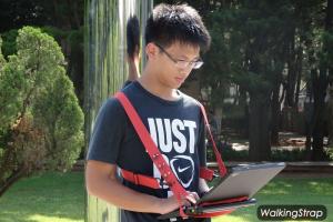 WalkingStrap: Use Your Laptop While Standing