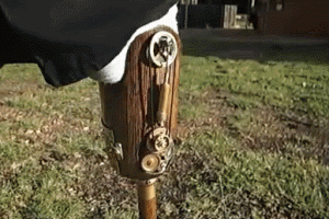Steampunk Prosthetic Leg