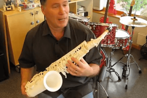 3D Printed Saxophone: Printed in Nylon