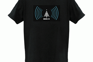 Wi-Fi Detector Shirt Displays WiFi Signal Strength