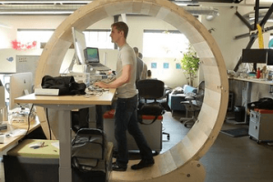 Hamster Wheel Standing Desk: Build Your Own