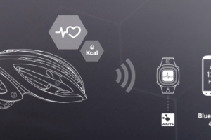 LifeBEAM Smart Cycling Helmet Tracks Activity