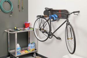 Hover: Wall Mountable Rack for Bikes / Scooters