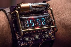 ChronodeVFD Steampunk VFD Wristwatch