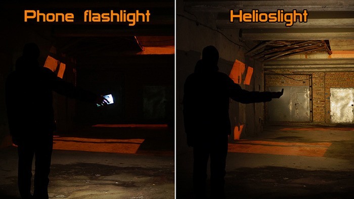 Helioslight: 1100 Lumen Keychain Titanium Flashlight