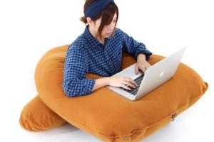 Bibilab Twintails Pillow Turns Into a Sofa + Desk
